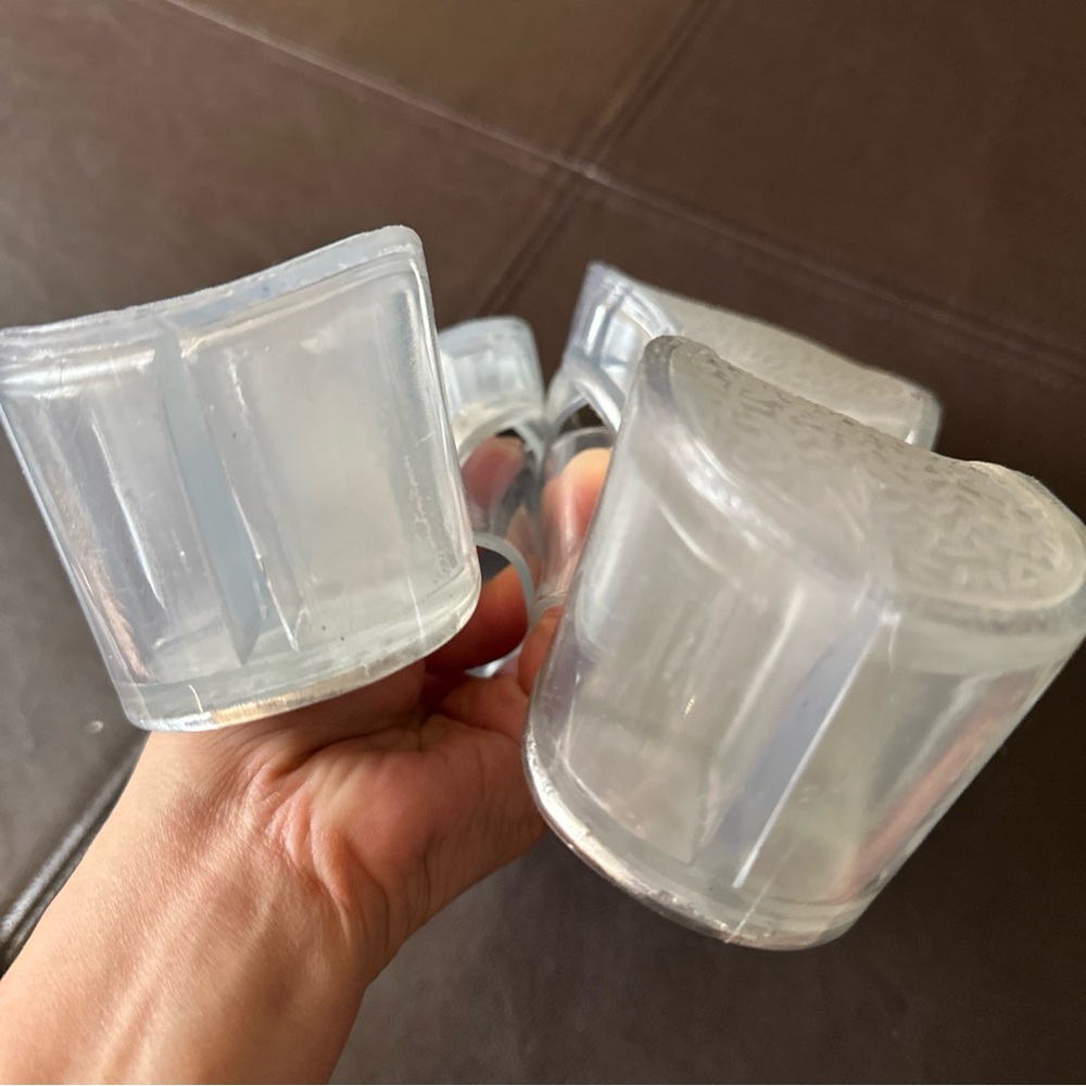 Transparent Clear Platform Wedge Slide Sandals Je… - image 8